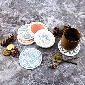 Protégez vos surfaces avec style avec ces élégants sous-verres en céramique Idéal pour le café, le thé ou les cocktails - Product Image 2