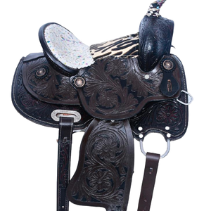 Best Quality 100% Pure Leather English <b>Saddle</b> New Design Western Style Comfortable Horse Riding Equipment From India - Product Image 1