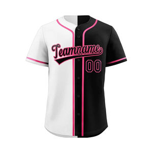 Camiseta de Béisbol Personalizada 100% Poliéster, Uniforme Transpirable con Logotipo Impreso, Cuello en V, Nombre del Equipo Personalizado, Servicio OEM - Product Image 4