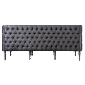 Sofá Seccional de Cuero PU de Lujo Moderno, Diseño Industrial de Tres Plazas para Sala de Estar, Cómodo y Reclinable - Product Image 3