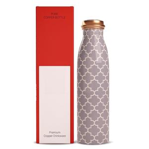 Eau de cuivre imprimée florale fantaisie avec boîte imprimée disponible avec plus de durabilité pour une utilisation disponible pour un cadeau de retour - Product Image 3