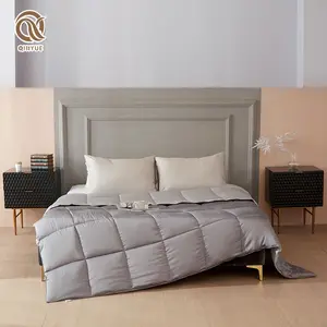 Vente en gros d'hôtel bio de luxe King Size pelucheux refroidissement bambou anti-insecte couette ouate OEM/ODM - Product Image 1