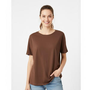 Camiseta de moda para mujer, camiseta informal de algodón de manga corta a la moda, camiseta suave y cómoda para ropa de calle de verano y uso en el gimnasio - Product Image 2