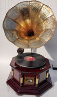Suministro de fábrica, Radio clásica de madera, gramófono, vinilo Retro de lujo, fonógrafo, tocadiscos, gramófono antiguo