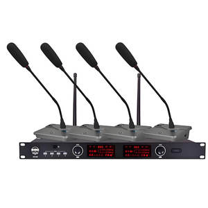 ไมโครโฟนไร้สายสำหรับการประชุมแบบตั้งโต๊ะ ORIGINAL BBS WH-800 WH-700 แบบติดตั้งบนโต๊ะ รูปทรงปืน พร้อมขาตั้งแบบยืดหยุ่น - Product Image 2