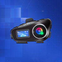 Q58MAX casque de moto pour casque d'interphone Bluetooth multi-machine mélange écran LCD et système de Communication Radio FM