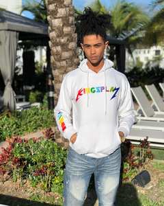 Sweats à capuche en coton de haute qualité en polyester à épaules tombantes grande taille Streetwear sweat à capuche solide avec logo personnalisé sweats à capuche pour hommes OEM - Product Image 3