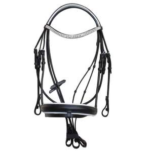 Cadena con incrustaciones de cristal Swarovski de brida de cuero de alta calidad en la banda para la frente al mejor precio - Product Image 1