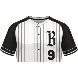 Chemises d'uniforme de baseball/softball personnalisées pour hommes adultes, 100% polyester, 300g, tissu respirant à séchage rapide, impression par sublimation, couleur unie - Product Image 5