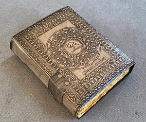 เคส A5วินเทจแบบเกลียวผูกด้วยโน้ตบุ๊ค7หินทองเหลือง C-clasp ที่กำหนดเองต้นไม้ชีวิตวารสารกระดาษสมุดไดอารี่ A3กล่อง - Product Image 4