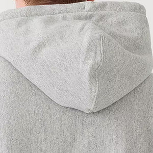 Sweat-shirt à capuche en molleton pour homme de haute qualité, personnalisé, 100% coton, écologique, fabrication au Bangladesh, nouvelle mode, gris clair, streetwear - Product Image 6