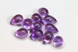 พลอยอเมทิสต์ที่ยอดเยี่ยมอัญมณีทรงหลวมหยดน้ำตาหลวมและขัดเรียบพลอยอะเมทิสต์ทรงหลังเบี้ยที่ดีที่สุดสำหรับการทำเครื่องประดับ - Product Image 2