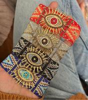Luckyee - Bracelet créatif Miyuki Eye, bracelet hexagonal, bracelet à perles pour femmes