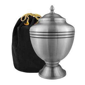 Competitive Price Metal Cremation Urn with Unique Design Timeless <b>Ashes</b> Storage Cremation Pot Funeral Supplies - Product Image 2