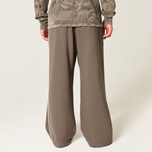 Pantalon de survêtement baggy streetwear surdimensionné, doux respirant et confortable, pantalon de survêtement baggy de couleur marron pour hommes - Product Image 2