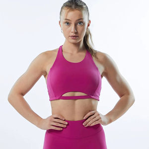Maillot de sport une pièce en velours vert sarcelle pour femme, léger, à col montant, dos nageur, sans coutures, maintien moyen, 78 % nylon, 22 % élasthanne - Product Image 2
