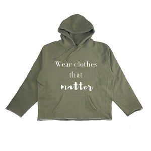 Sweat-shirts à capuche pour hommes en gros, couleur rouge, ourlet brut, avec logo imprimé à l'écran, sweat-shirts chauds d'hiver - Product Image 3