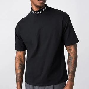 เสื้อยืดกราฟิกสำหรับผู้ชายเสื้อยืดผ้าฝ้ายทรงหลวมน้ำหนักมากเสื้อ100% ล้วนออกแบบโลโก้ได้ตามต้องการ - Product Image 4