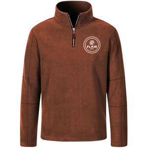 Chaqueta Polar Técnica de Invierno para Hombre con Logotipo Personalizado del Fabricante, Chaqueta Casual con Media Cremallera, Cortavientos, Impermeable, Bordada - Product Image 1