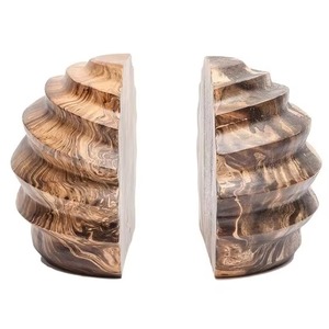 Extremos de libro de elefante de madera clásico, soporte duradero hecho a mano, soporte decorativo artístico para libros, Oficina, biblioteca y decoración de sala de estudio - Product Image 5