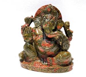 Estatua tallada de Ganesha hecha a mano, unakita Natural, piedra curativa de cristal, hecha en la India, venta al por mayor - Product Image 6