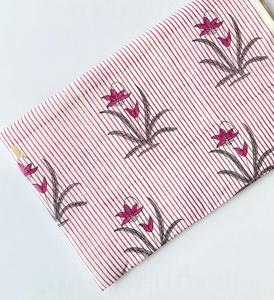 Bloque de mano indio hecho a mano impreso 100% tela de algodón respetuoso con el medio ambiente tradicional transpirable hecho a mano bloque estampado tela de algodón - Product Image 3