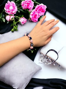 DAFNI BIG PAZAR Elastic Beaded <b>Stone</b> <b>Bracelet</b> CERAMlCKS Stones Different Designs Unisex Gift Made in Istanbul Model Number 44 - Product Image 4