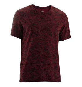 Top oferta al por mayor tamaño personalizado hombres Melange camiseta transpirable Dry Fit Fitness Running Top y botón hombres Fitness camiseta Top - Product Image 1