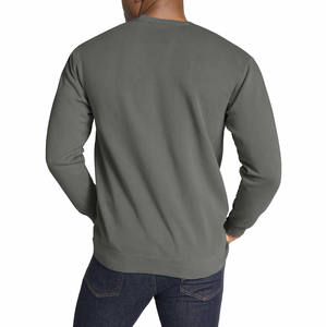 Sudadera extragrande de fabricante para hombre, sudadera 100% de algodón 100% poliéster para hombre, ropa de trabajo lavada de peso pesado en blanco - Product Image 2
