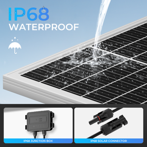 Panneau solaire monocristallin demi-cellule Rvpozwer 100W pour usage domestique, stockage d'énergie solaire, efficacité de 22%, garantie de 25 ans - Product Image 2