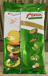 Galletas crujientes con sabor a verduras Atela, envasadas en bolsa, sabor salado, con patata, zanahoria, espinacas, brócoli y cebolla - Product Image 5