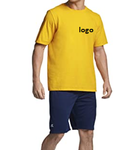 T-Shirt 60% coton à manches courtes pour hommes, haut masculin importé du Bangladesh, à fermeture, délavé à la Machine, 40% - Product Image 5