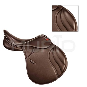 Silla de Montar Profesional de Cuero 100% Genuino, Cómoda Silla de Salto Ecuestre, Productos de Carreras de Caballos Ingleses de la India - Product Image 3