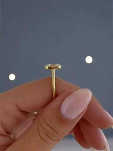 Lab Grown Diamond Cushion Cut 2.01CT Bezel <b>Set</b> Luxury Surprise <b>Ring</b> 14K Solid Gold Fine Jewelry <b>For</b> <b>Womens</b> Gift <b>For</b> Wedding - Product Image 5