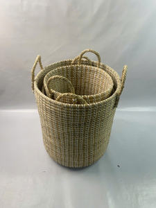 ชุดตะกร้าซักผ้าหญ้าทะเล3ชิ้น - Product Image 3