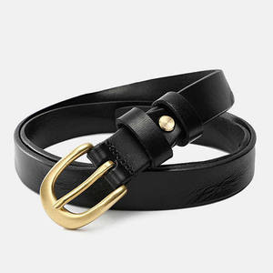 Fabrication en gros dames mode décontracté boucle ceinture en cuir de vachette vintage véritable ceintures en cuir véritable pour les femmes - Product Image 2