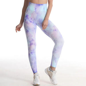 <b>Tie</b> <b>Dye</b> Seamless <b>Leggings</b> Push up Women Sports Fitness Contour Yoga Running Pants Elastic Nylon Tights Leggins Yoga Wear - Product Image 4