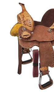 ADEEFA Fourniture directe d'usine Selle anglaise de luxe marron Design occidental en cuir pur pour l'équitation Taille personnalisable quantité minimale de commande 15 - Product Image 4