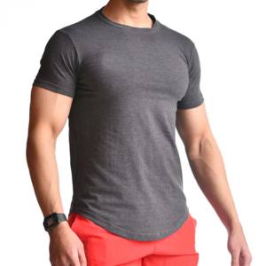 Camiseta Deportiva Unisex de Algodón 100% Tejido para Gimnasio, Venta al por Mayor, Casual, Lisa, Tallas Grandes, Personalizable, OEM, Transpirable - Product Image 2