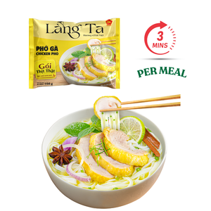 Fideos de arroz Pho instantáneos de pollo seco 105G directo de fábrica de Vietnam OEM salsa de pollo Real HACCP ISO certificado bolsa conveniente - Product Image 3