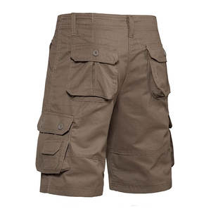 กางเกงขาสั้นผ้าฝ้ายเอวกลางสำหรับผู้ชายกางเกงออกกำลังกายแห้งเร็วระบายอากาศได้มีซิปลายพิมพ์ดิจิตอลมีกระเป๋าสำหรับตกแต่งสีพื้น - Product Image 3