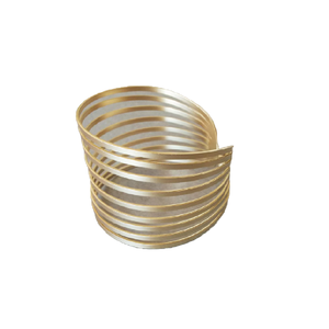 Tendances de la bijouterie perlée 2024 : Bracelet léger et élégant, découpé au laser, doré et poli, pour femmes, en laiton multicolore. - Product Image 1