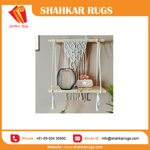 Tenture murale en macramé faite à la main Boho Home Decor Wall Art Fronts Woven Wall Decor pour espace de vie - Product Image 5