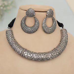 Conjunto de collar oxidado Dhansha de alta calidad, superventas, directo, proveedor indio - Product Image 1