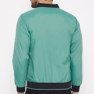 Blouson aviateur long d'hiver enduit à col montant respirant et fin pour hommes Services OEM disponibles - Product Image 4