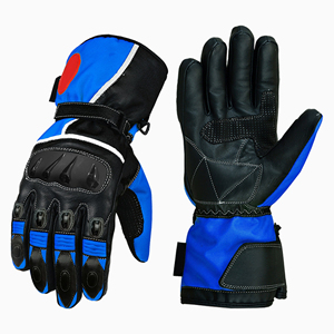 2025 nouveauté moto en cuir véritable gants plein doigt course Motocross moto équipement de protection gants de course - Product Image 1