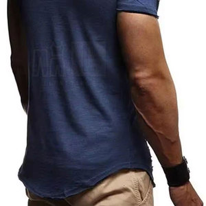 Professionnel fabrique en détresse 100% coton coupe ample imprimé pour hommes meilleure vente 100% coton T-shirt en détresse - Product Image 5