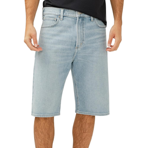 Usine taux hommes décontracté Denim Shorts qualité professionnelle tendance mode jean droit Style tricoté méthode de tissage - Product Image 1