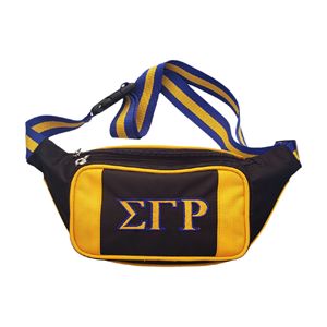กระเป๋าคาดเอว/กระเป๋าคาดอก Sigma Gamma Rho ผ้าฝ้ายน้ำหนักเบา ทรงกล่อง ซิปปิด ใช้ได้ทั้งชายและหญิง ปรับแต่งได้ พร้อมลายเข็มขัด - Product Image 2