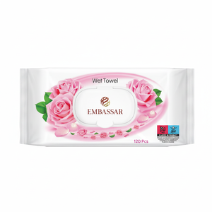 Lingettes humides parfumées aux agrumes et aux roses roses de luxe, nettoyage multi-usages, granit, marbre, acier inoxydable, serviettes jetables douces - Product Image 2